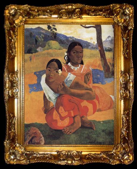 framed  Paul Gauguin When you get married, ta009-2